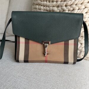 Elegant Green Burberry Derby- Women's Bag